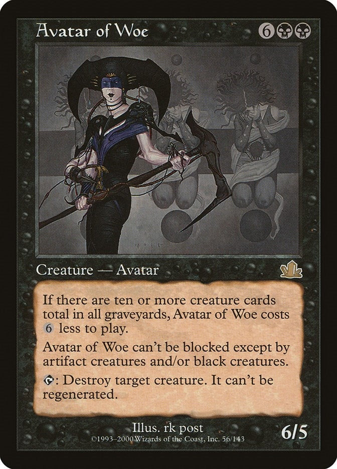 Image for Avatar of Woe (56) (Prophecy) - Magic: The Gathering