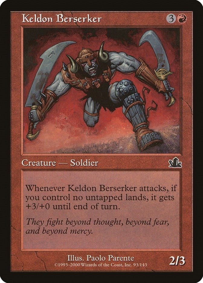 Image for Keldon Berserker (93) (Prophecy) - Magic: The Gathering