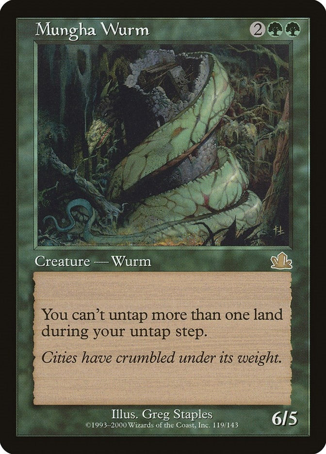 Image for Mungha Wurm (119) (Prophecy) - Magic: The Gathering