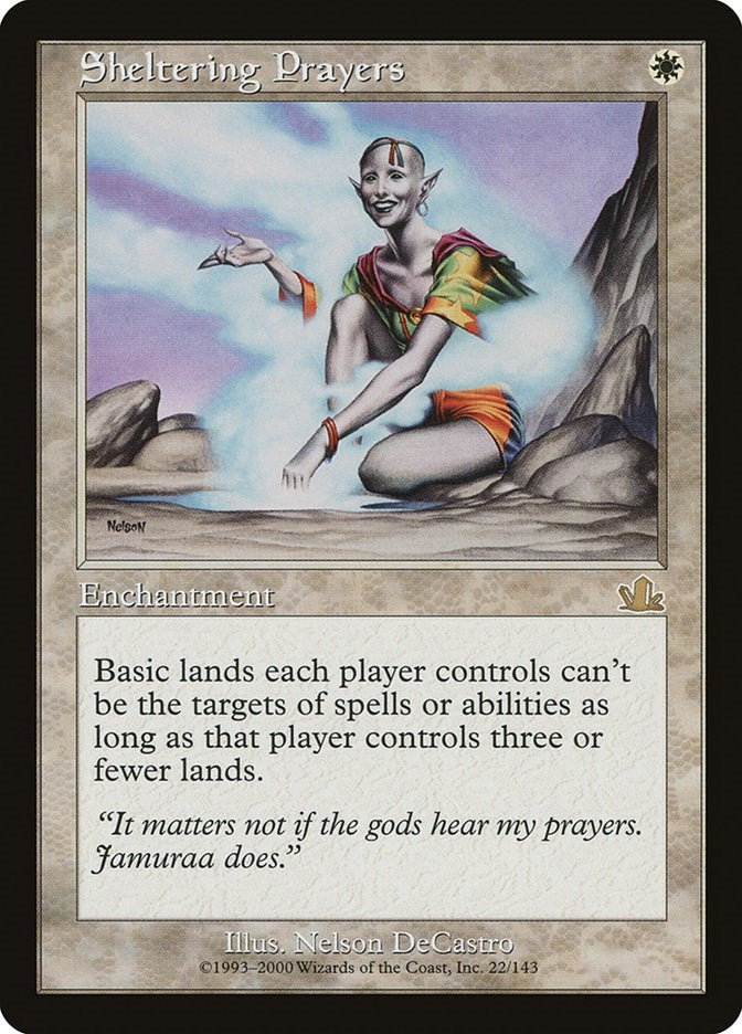 Image for Sheltering Prayers (22) (Prophecy) - Magic: The Gathering