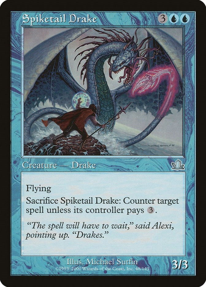 Image for Spiketail Drake (48) (Prophecy) - Magic: The Gathering