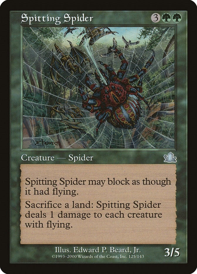 Image for Spitting Spider (125) (Prophecy) - Magic: The Gathering