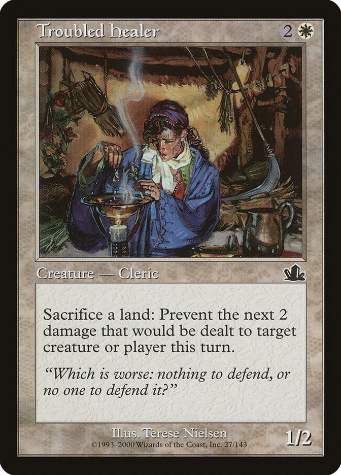 Image for Troubled Healer (27) (Prophecy) - Magic: The Gathering
