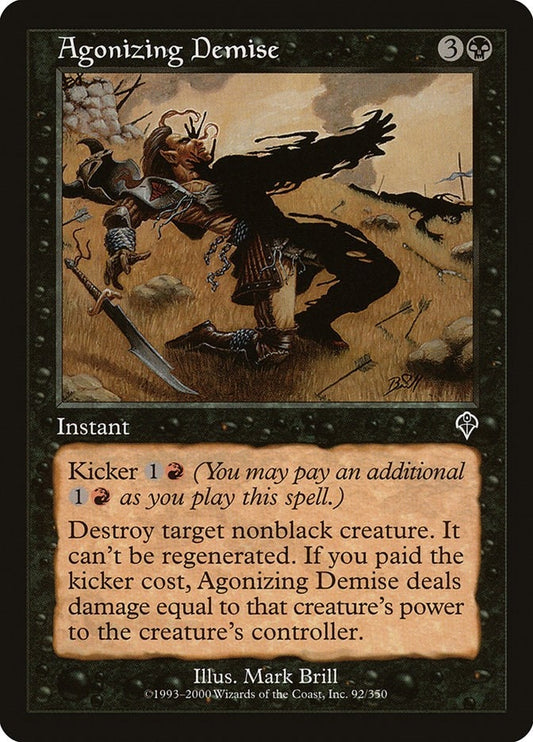 Image for Agonizing Demise (92) (Invasion) - Magic: The Gathering