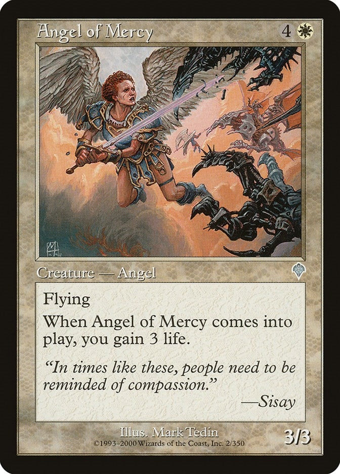 Image for Angel of Mercy (2) (Invasion) - Magic: The Gathering