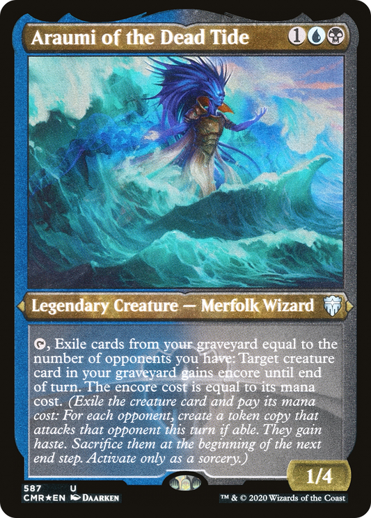 Araumi of the Dead Tide (Foil Etched) (CMR-587) - Commander Legends Foil