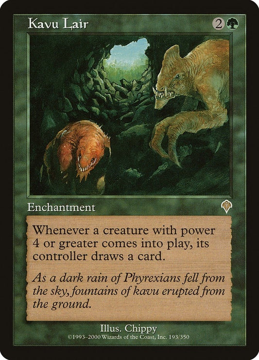Image for Kavu Lair (193) (Invasion) - Magic: The Gathering