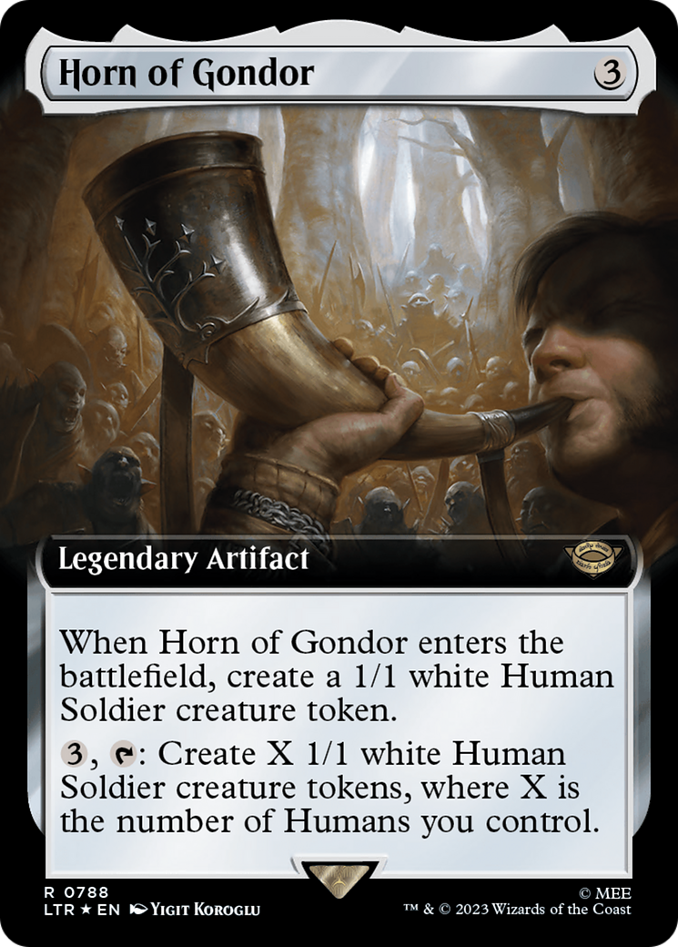 Horn of Gondor (Extended Art) (Surge Foil) (788) (LTR)