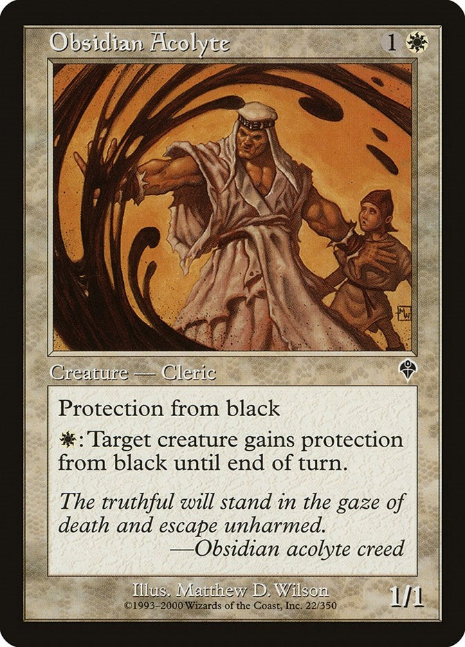 Image for Obsidian Acolyte (22) (Invasion) - Magic: The Gathering