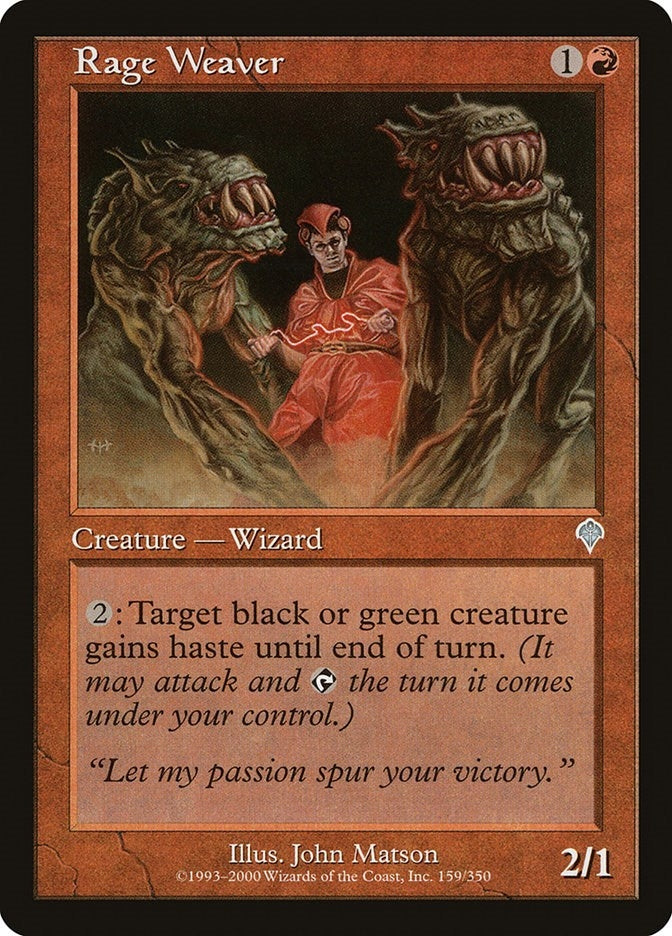 Image for Rage Weaver (159) (Invasion) - Magic: The Gathering