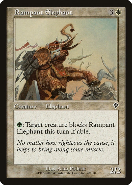Image for Rampant Elephant (28) (Invasion) - Magic: The Gathering