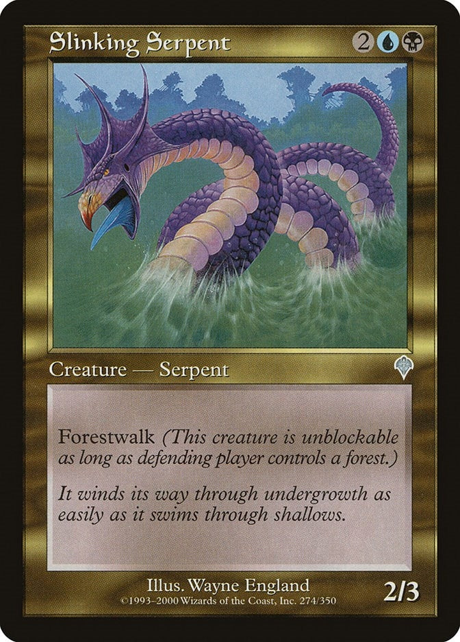 Image for Slinking Serpent (274) (Invasion) - Magic: The Gathering