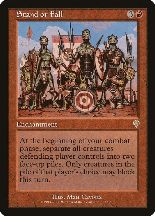Image for Stand or Fall (171) (Invasion) - Magic: The Gathering