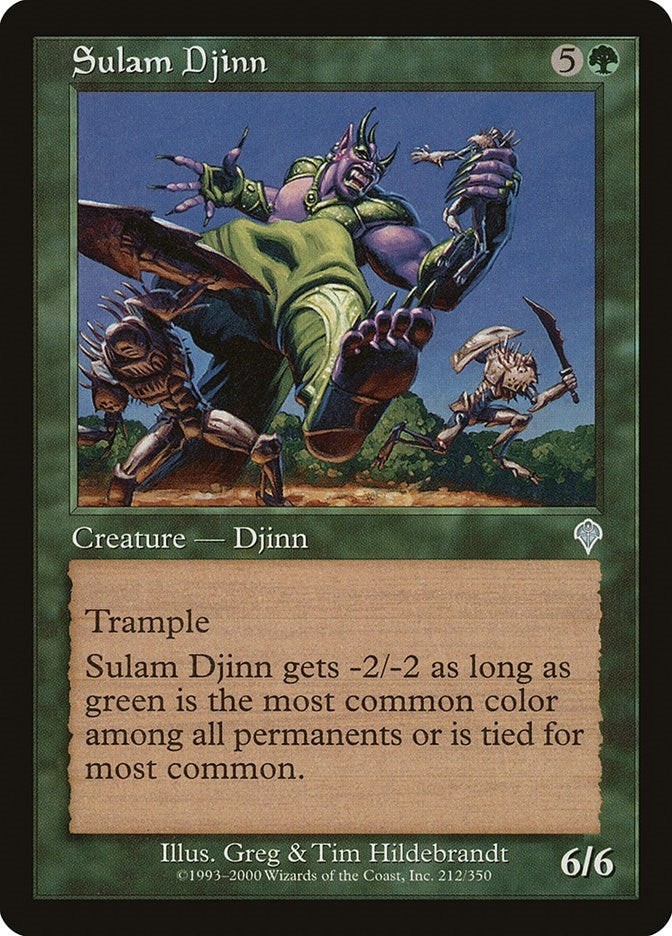 Image for Sulam Djinn (212) (Invasion) - Magic: The Gathering