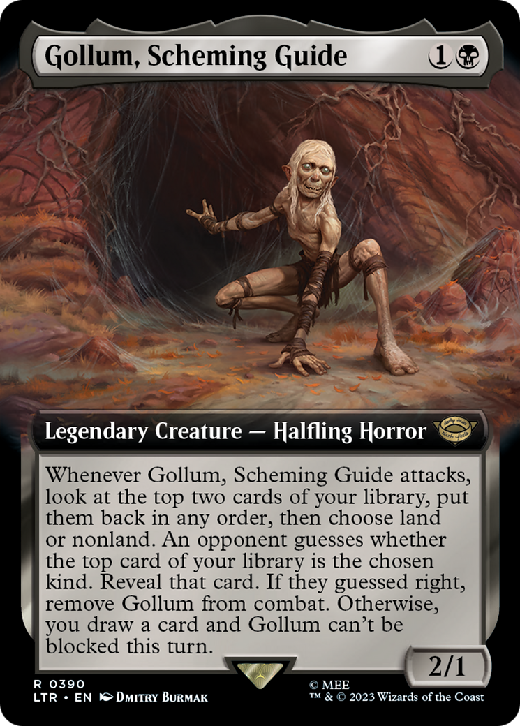 Gollum, Scheming Guide (Extended Art) (390) (LTR)