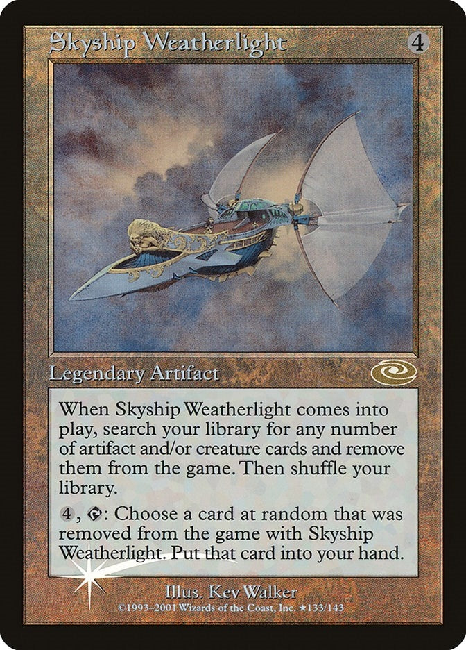 Image for Skyship Weatherlight (Alt. Art Foil) (135) (Planeshift) - Magic: The Gathering
