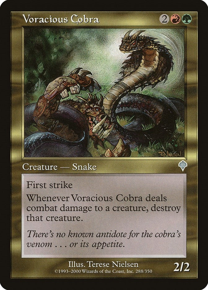 Image for Voracious Cobra (288) (Invasion) - Magic: The Gathering