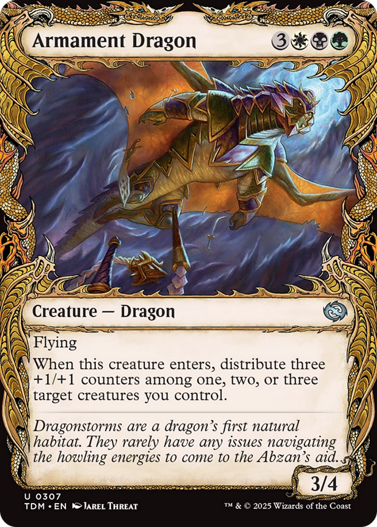 Armament Dragon (TDM-307) - Tarkir: Dragonstorm: (Showcase) Foil