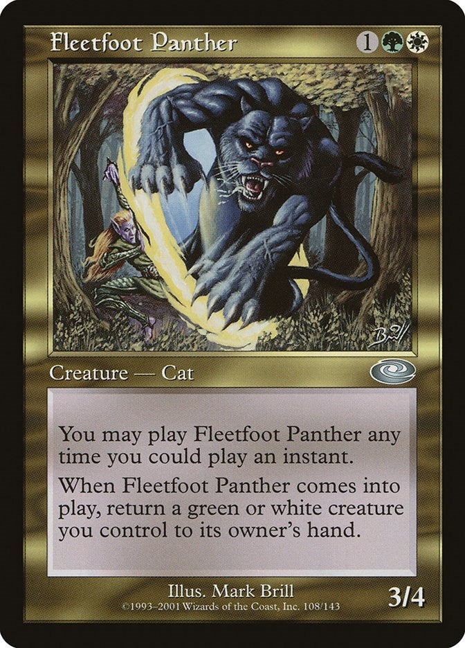 Image for Fleetfoot Panther (108) (Planeshift) - Magic: The Gathering