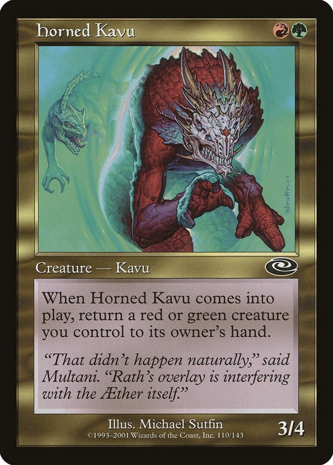 Image for Horned Kavu (110) (Planeshift) - Magic: The Gathering