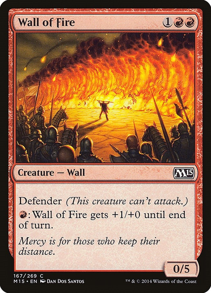 Image for Wall of Fire (167) (Magic 2015 (M15)) - Magic: The Gathering
