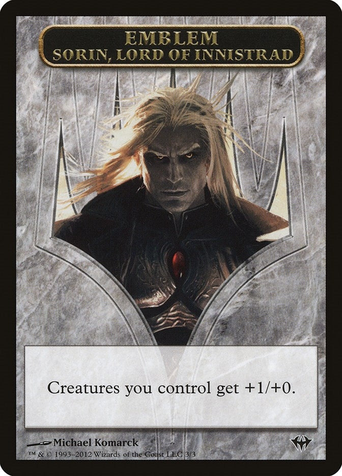 Image for Emblem - Sorin, Lord of Innistrad (3) (Dark Ascension) - Magic: The Gathering