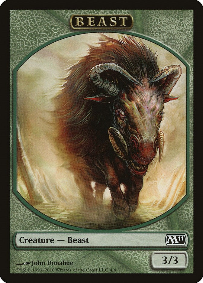Image for Beast Token (4) (Magic 2011 (M11)) - Magic: The Gathering