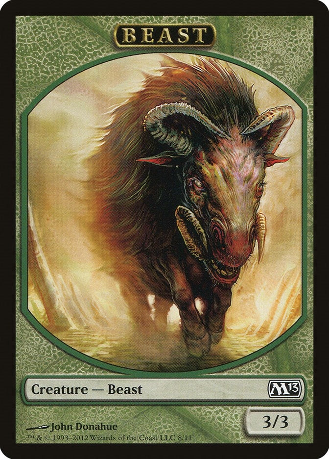 Image for Beast Token (8) (Magic 2013 (M13)) (M13) - Magic: The Gathering