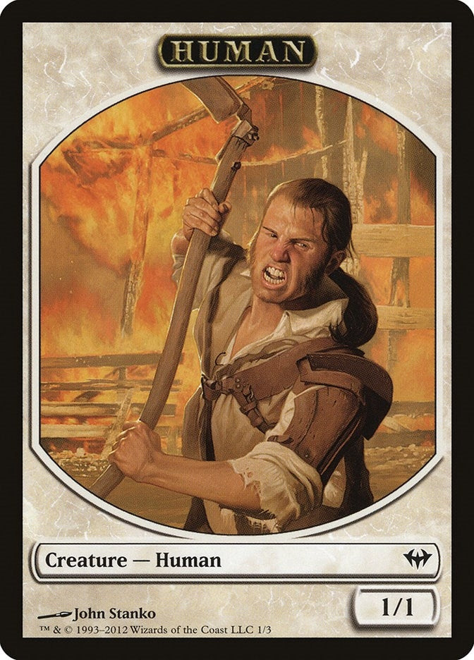 Image for Human Token (1) (Dark Ascension) - Magic: The Gathering