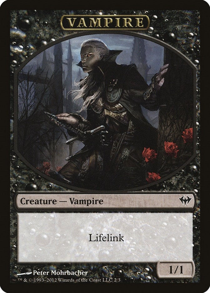 Image for Vampire Token (2) (Dark Ascension) - Magic: The Gathering