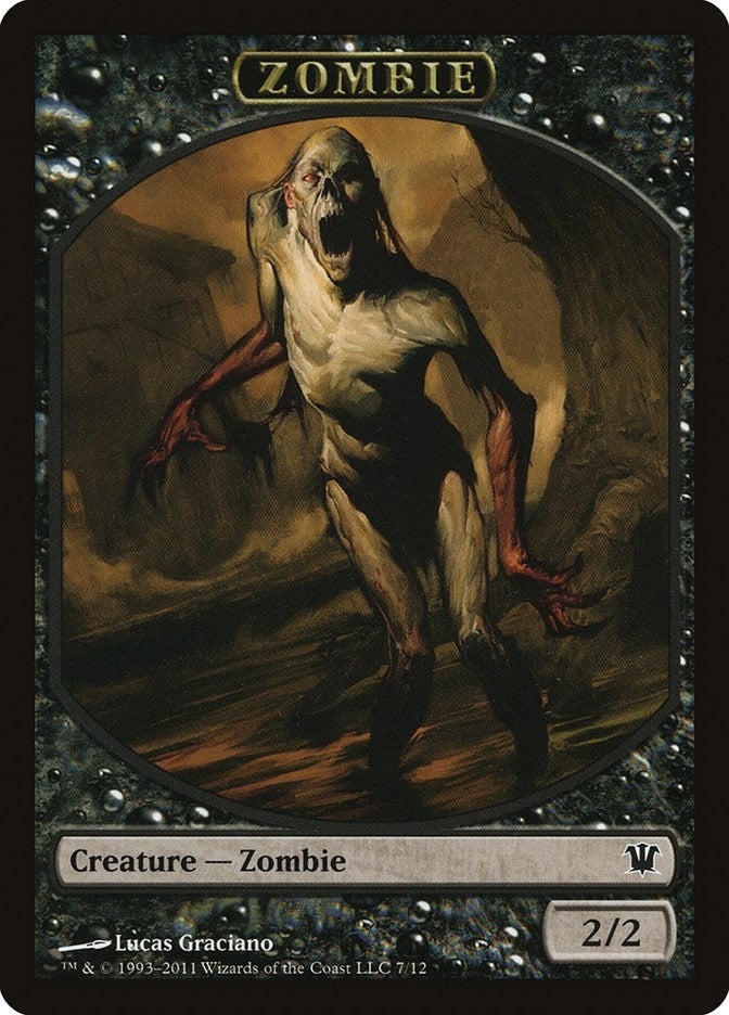 Image for Zombie Token (7) (7) (Innistrad) - Magic: The Gathering