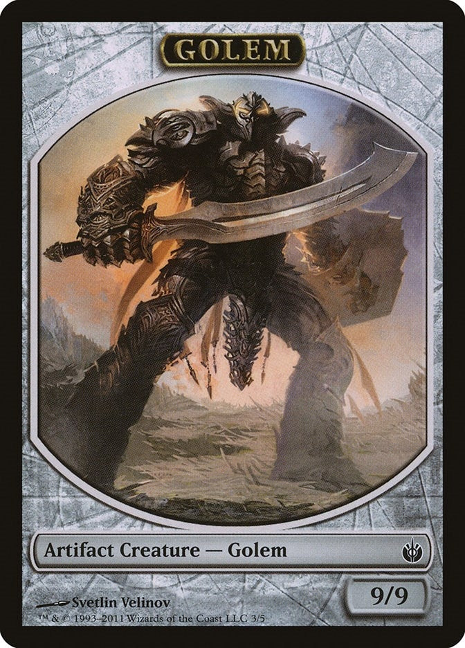 Image for Golem Token (3) (Mirrodin Besieged) - Magic: The Gathering
