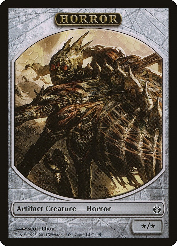 Horror Token (4) (Mirrodin Besieged)