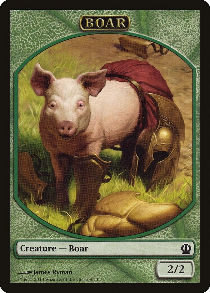 Boar Token (8) (Theros)
