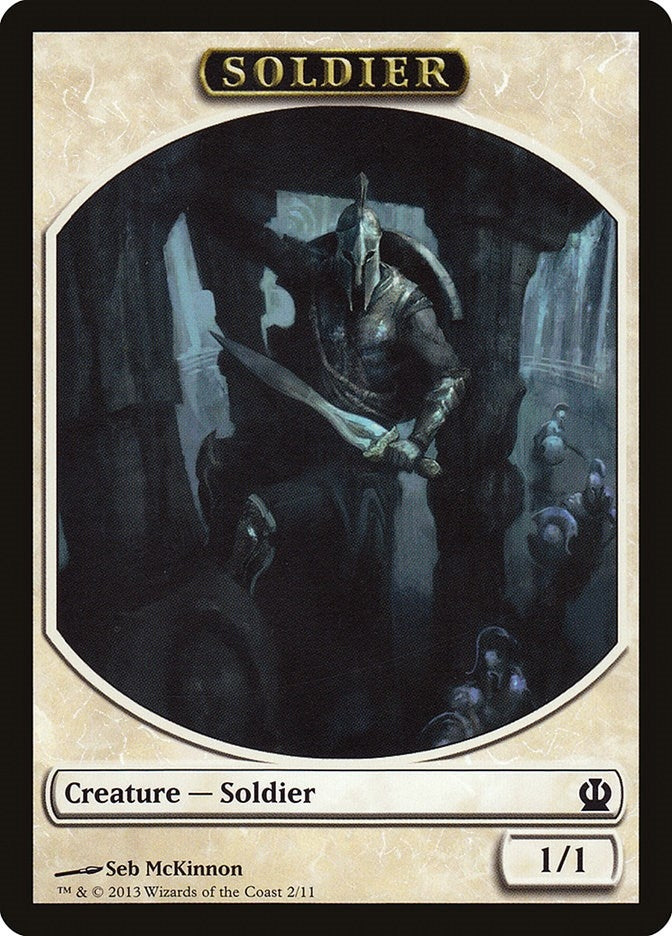 Soldier Token (McKinnon) (2) (Theros)