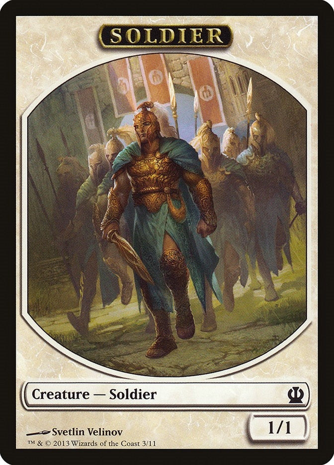 Soldier Token (Velinov) (3) (Theros)