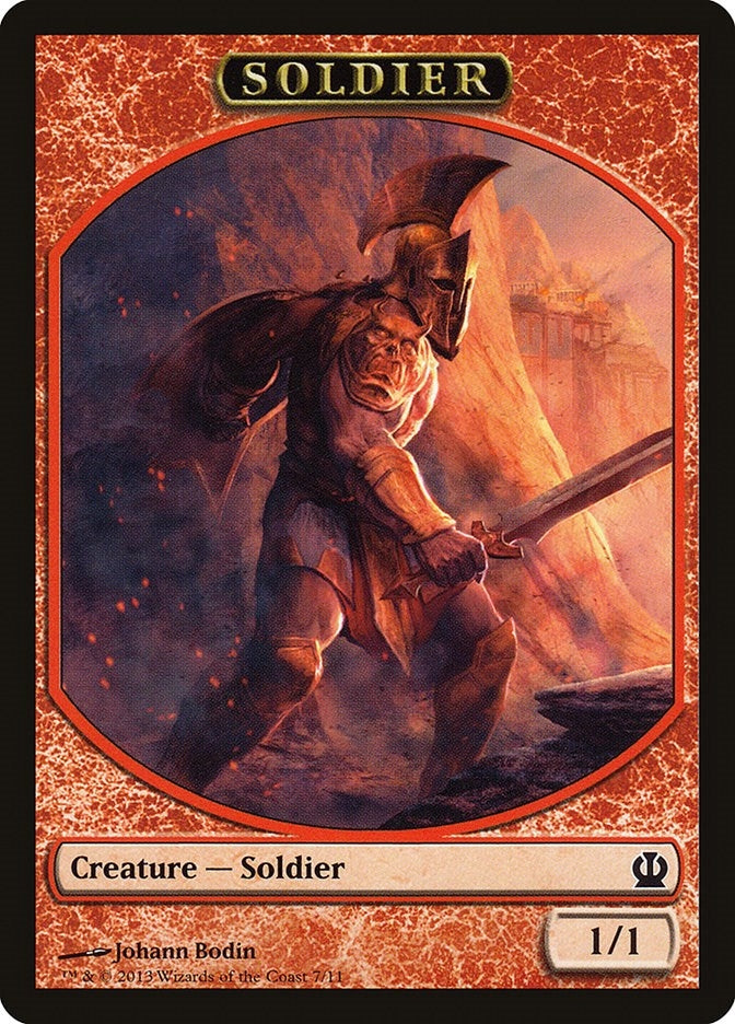 Soldier Token (Red) (7) (Theros)