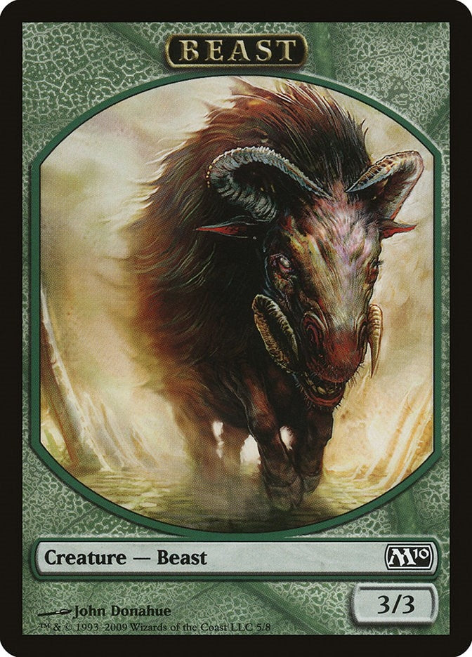 Image for Beast Token (5) (Magic 2010 (M10)) (M10) - Magic: The Gathering