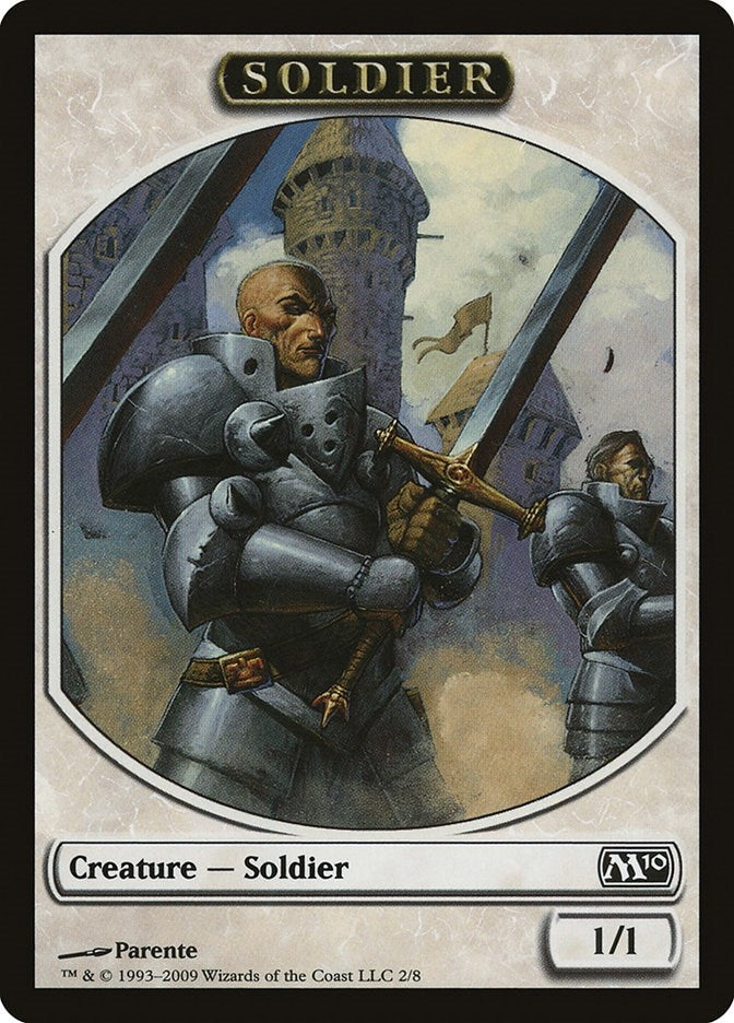 Image for Soldier Token (2) (Magic 2010 (M10)) (M10) - Magic: The Gathering