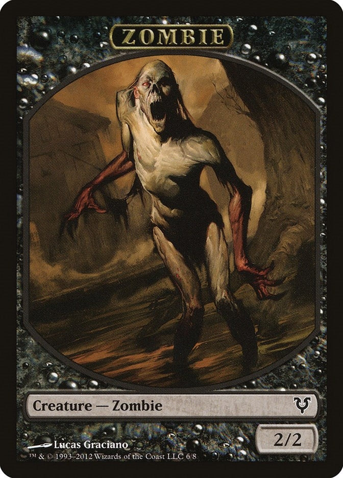 Image for Zombie Token (6) (Avacyn Restored) - Magic: The Gathering