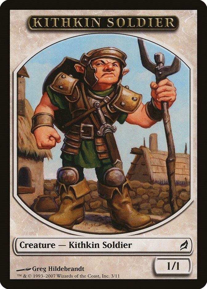 Image for Kithkin Soldier Token (3) (Lorwyn) - Magic: The Gathering