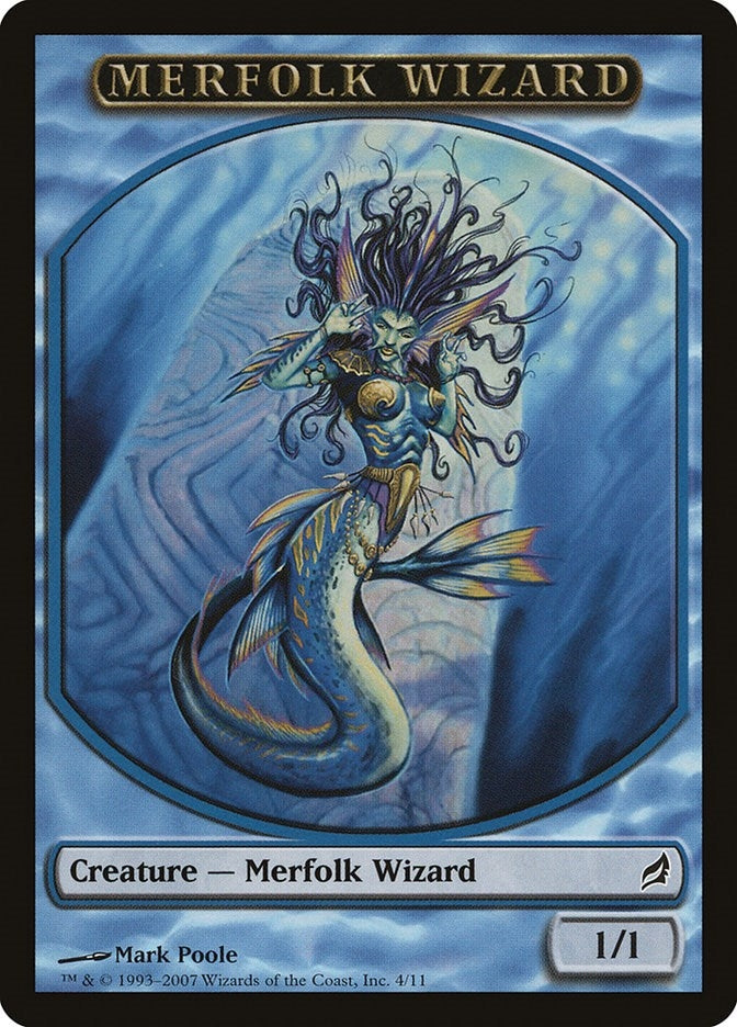 Image for Merfolk Wizard Token (4) (Lorwyn) - Magic: The Gathering