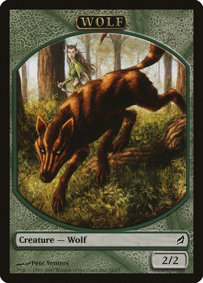 Image for Wolf Token (10) (Lorwyn) - Magic: The Gathering