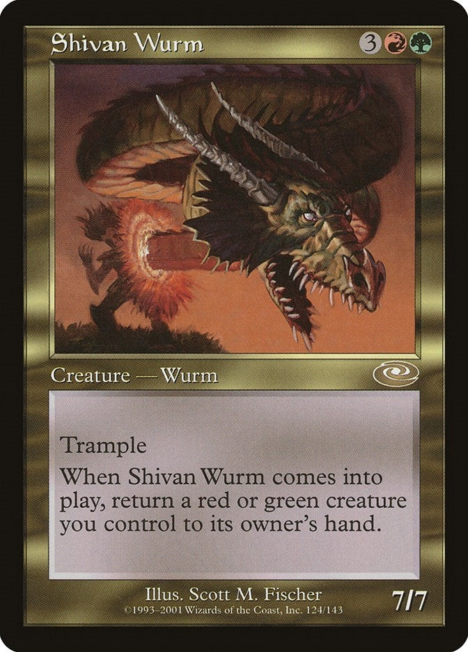 Image for Shivan Wurm (124) (Planeshift) - Magic: The Gathering