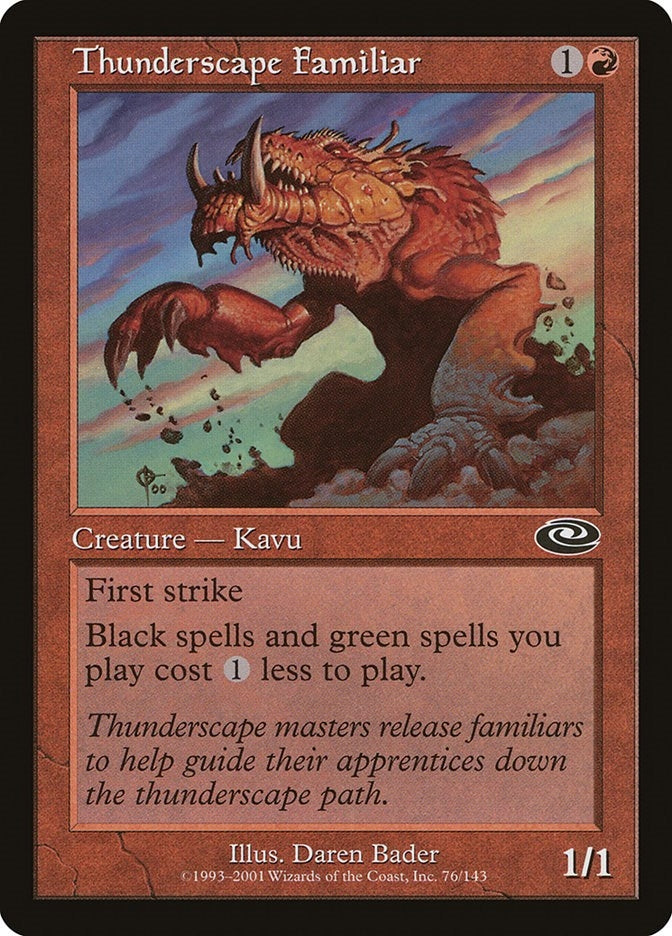 Image for Thunderscape Familiar (76) (Planeshift) - Magic: The Gathering