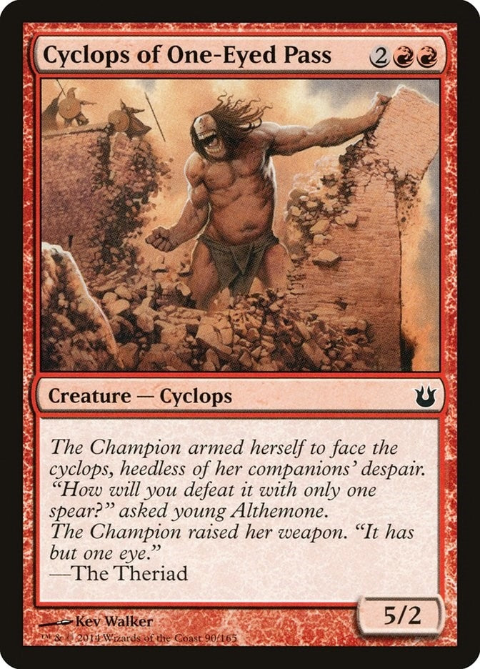 Image for Cyclops of One-Eyed Pass (90) (Born of the Gods) (BNG) - Magic: The Gathering