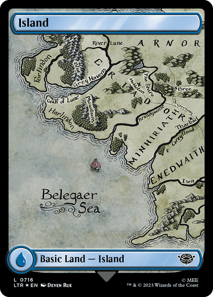 Island (0716) (Surge Foil) (716) (LTR)