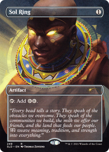 Sol Ring (249) (SLD-249) - Secret Lair Drop (Borderless) Foil