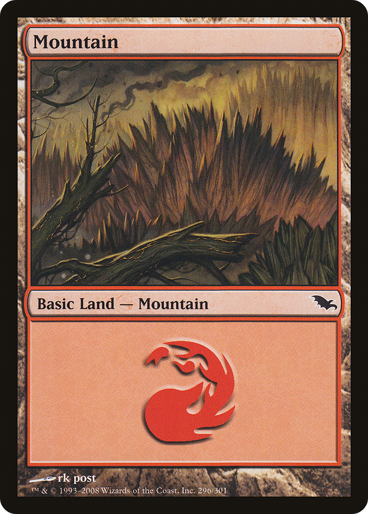 Mountain (296) (SHM-296) - Shadowmoor Foil