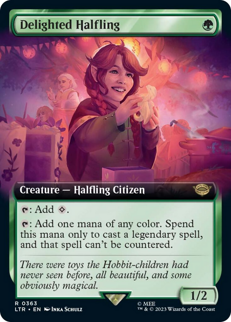 Delighted Halfling (Extended Art) (363) (LTR)